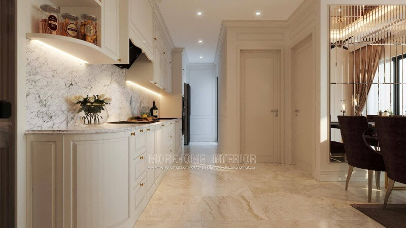 Mẫu thiết kế nội thất phòng bếp chung cư cao cấp Mẫu nội thất chung cư đẹp