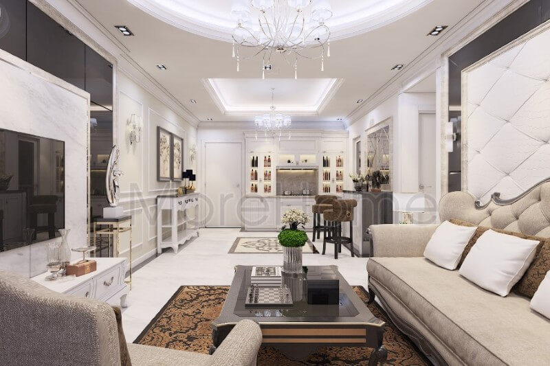 Thiết kế nội thất chung cư CitiHome phong cách tân cổ điển Mẫu nội thất chung cư đẹp