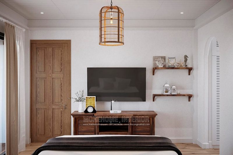 Mẫu cửa gỗ đẹp để trang trí biệt thự chùa thầy.